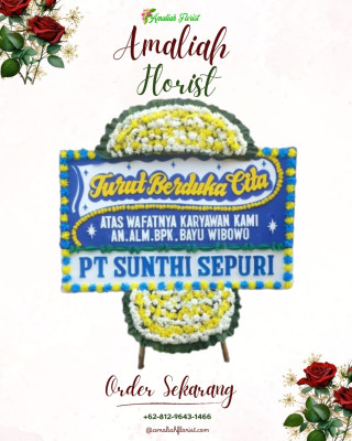 Papan Bunga Duka di Pangkalan